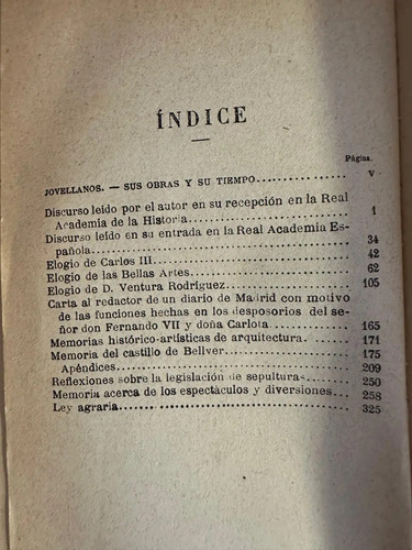 Obras Escogidas De Jovellanos Edición 1886 Antiguo