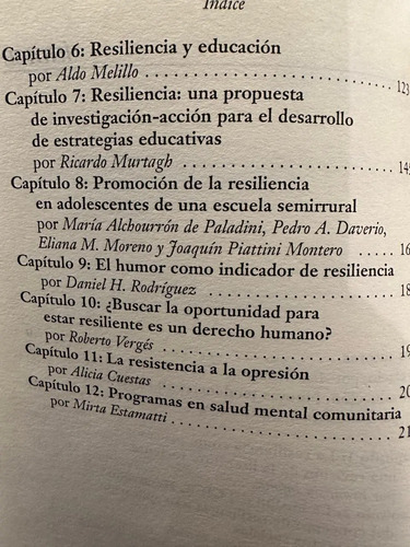 Resiliencia Aldo Melillo