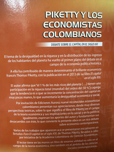Piketty Y Los Economistas Colombianos
