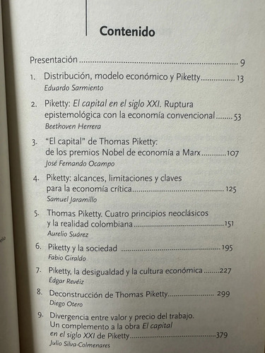 Piketty Y Los Economistas Colombianos