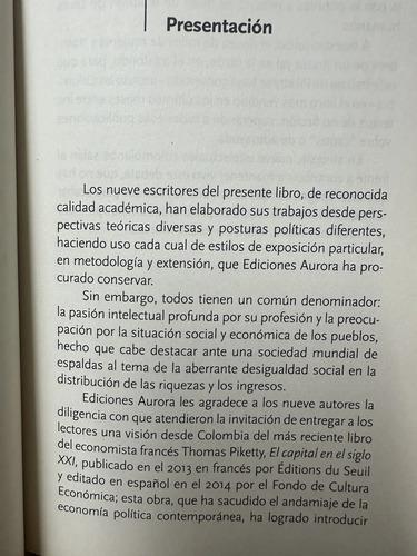 Piketty Y Los Economistas Colombianos