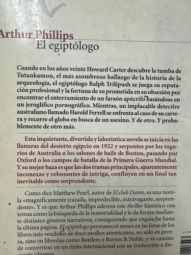 El Egiptólogo Arthur Philips