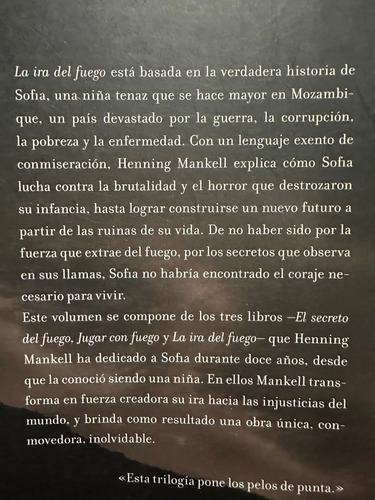 La Ira De Fuego - Henning Mankell