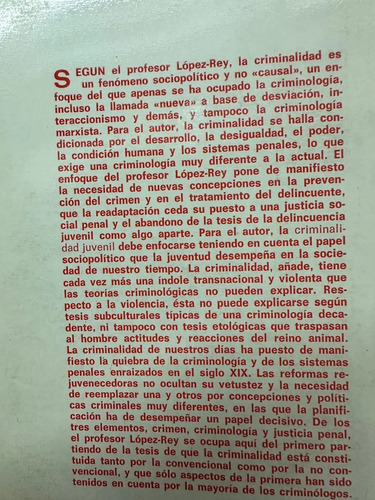 producto_639279582925313600_1 La Criminalidad - Manuel Lopez-rey Y Arrojo