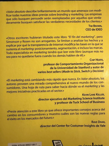 Valor Absoluto - Itamar Simonson
