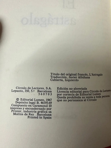 producto_639279585399586348_1 El Astrágalo - Albertine Sarrazin