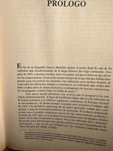 La Europa De Nuestro Tiempo - Walter Laqueur