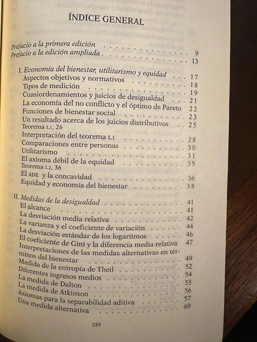 La Desigualdad Económica - Amartya Sen