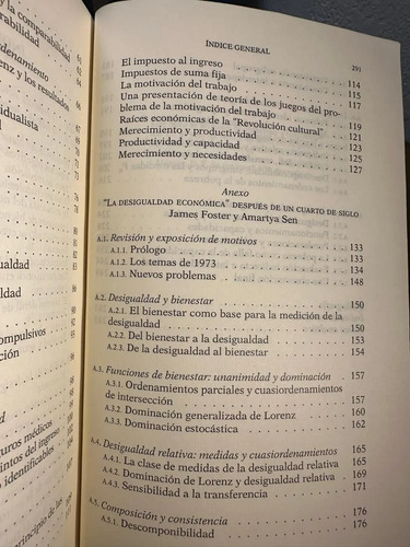 La Desigualdad Económica - Amartya Sen