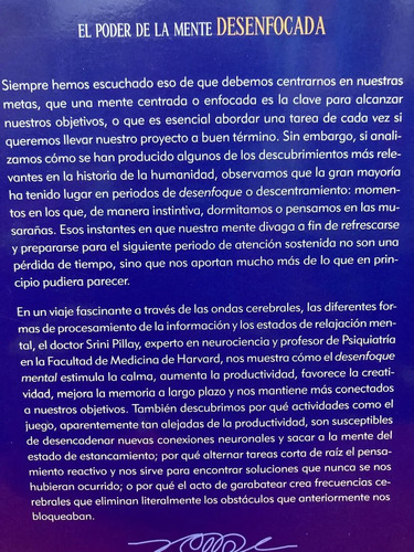 El Poder De La Mente Desenfocada - Dr. Srini Pillay