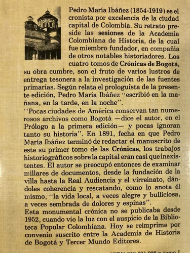 Crónicas De Bogotá 4 Tomos - Pedro M. Ibañez