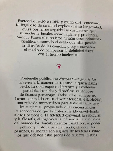 Nuevos Diálogos De Los Muertos - Fontenelle