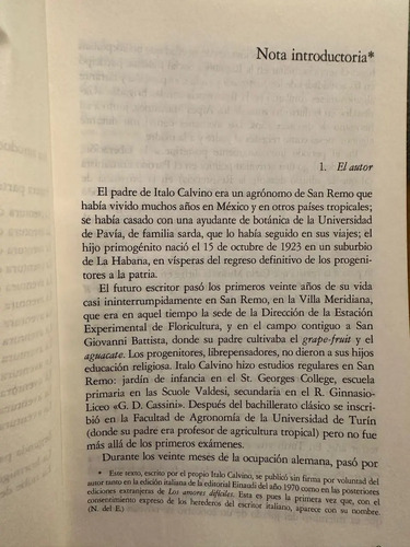 Los Amores Difíciles - Italo Calvino