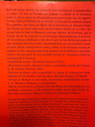 El Mal De Montano - Enrique Vila-matas