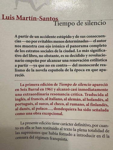 Tiempo De Silencio - Luis Martín-santos
