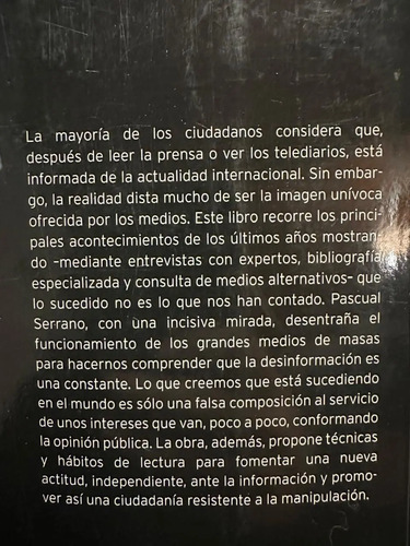 Desinformación - Pascual Serrano