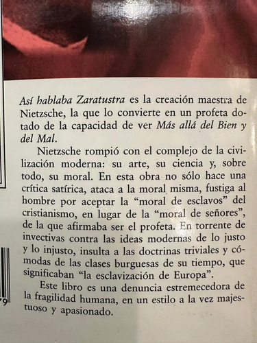 Así Se Hablaba Zaratustra - Federico Nietzsche