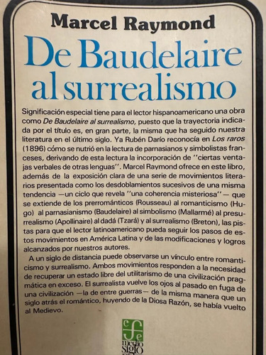De Baudelaire Al Surrealismo - Marcel Raymond