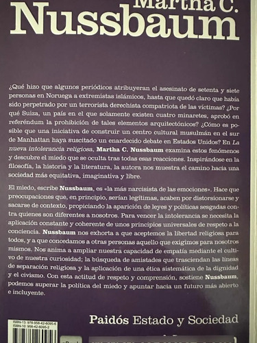 La Nueva Intolerancia Religiosa - Martha C. Nussbaum