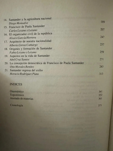 Escritos Sobre Santander - Horacio Rodriguez Plata
