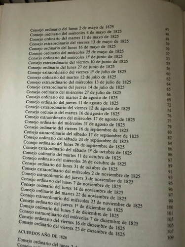 Acuerdos Del Consejo De Gobierno 1825-1827