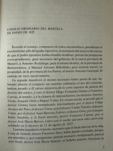 Acuerdos Del Consejo De Gobierno 1825-1827