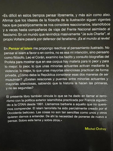 Pensar El Islam - Michel Onfray