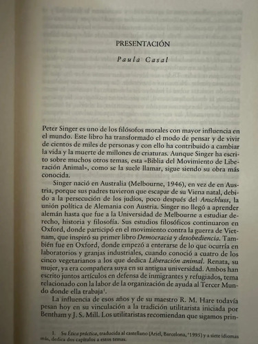 Liberación Animal - Peter Singer