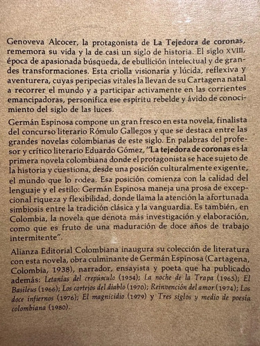 La Tejedora De Coronas - Germán Espinosa