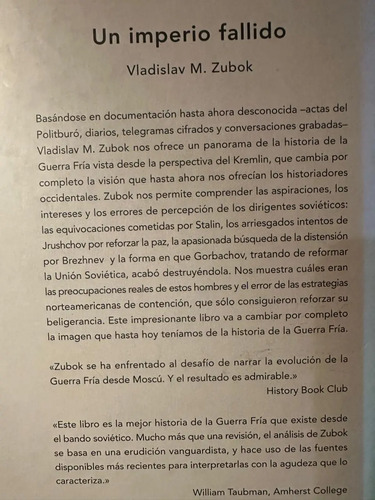 producto_639279604132783011_1 Un Imperio Fallido - Vladislav M. Zubok