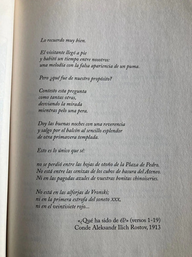 Un Caballero En Moscú - Amor Towles