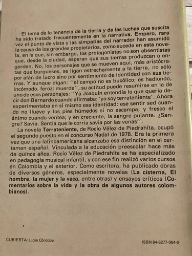 Terrateniente - Rocío Vélez De Piedrahíta