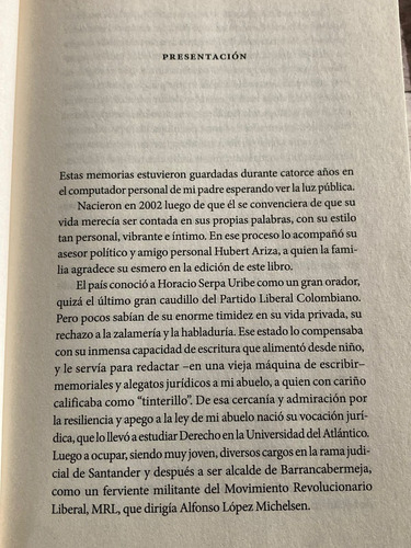 El País Que Viví - Horacio Serpa Uribe