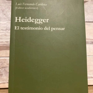 producto_639279606588144573_0 Heidegger: El Testimonio Del Pensar - Luis Fernando Cardona