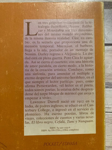 producto_639279606667875602_1 El Cuartero De Alejandría (4 Tomos) - Lawrence Durrell