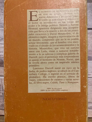 producto_639279606757746104_9 El Cuartero De Alejandría (4 Tomos) - Lawrence Durrell