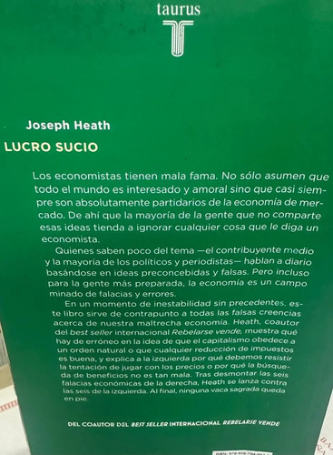 Lucro Sucio - Joseph Heath