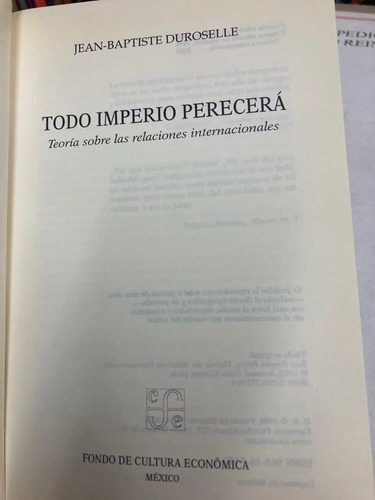 Todo Imperio Perecerá / Jean-baptiste Duroselle