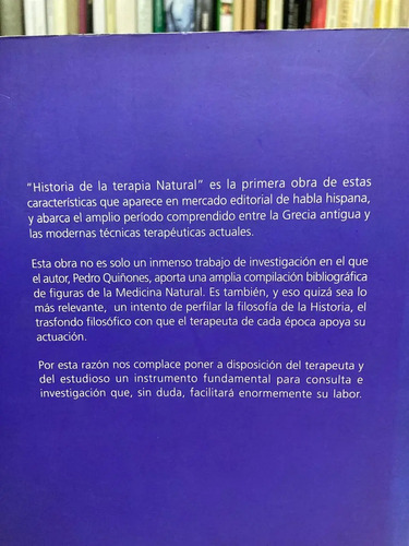 Historia De La Terapia Natural - Pedro Quiñonez