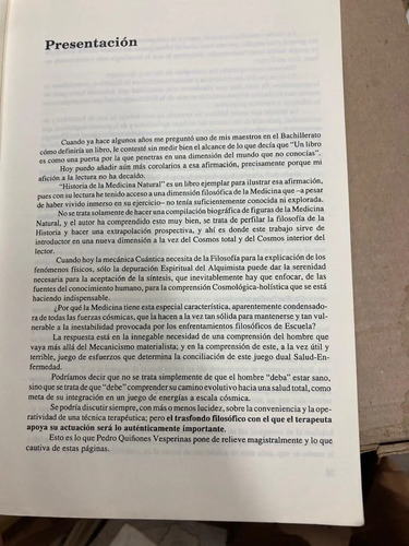 Historia De La Terapia Natural - Pedro Quiñonez