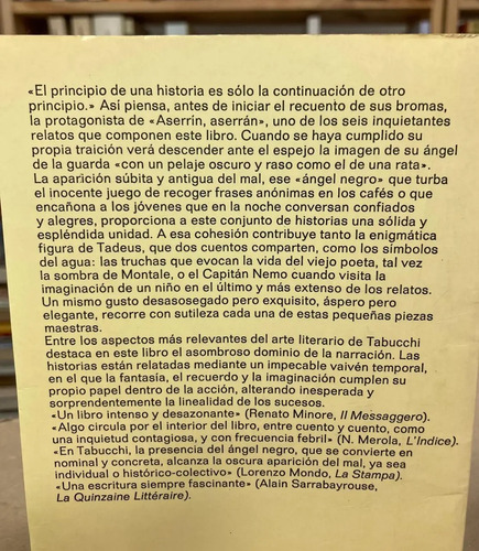 El Ángel Negro - Antonio Tabucchi