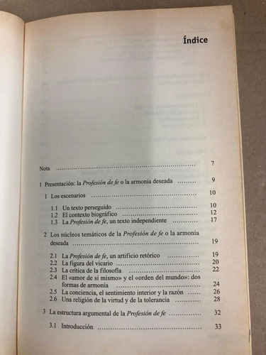 La Profesión De Fe Del Vicario Saboyano De Jean-jacques Rous