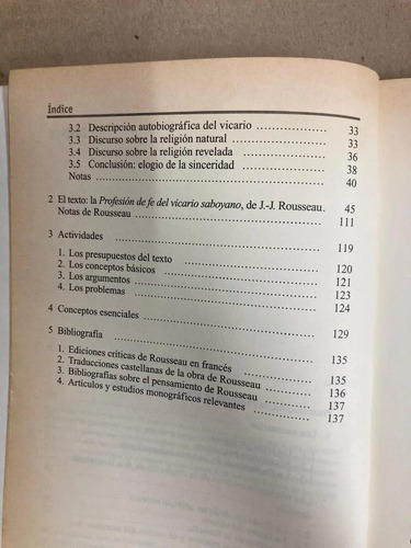 La Profesión De Fe Del Vicario Saboyano De Jean-jacques Rous