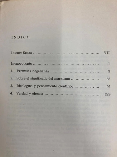 Marxismo Y Estructuralismo - Lucien Sebag