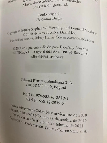 El Gran Diseño - Stephen Hawking