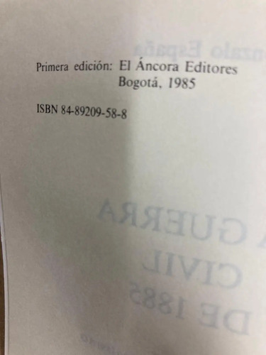 producto_639279613282834481_3 La Guerra Civil De 1885 - Gonzalo España