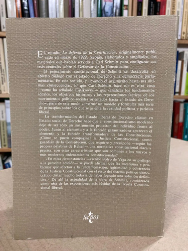 La Defensa De La Constitución - Carl Schmitt