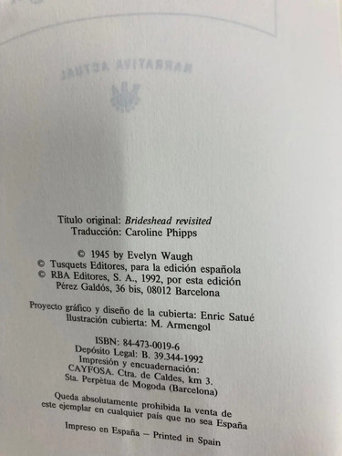 Retorno A Brideshead - Evelyn Waugh