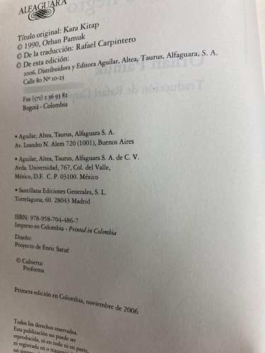 El Libro Negro - Orhan Pamuk