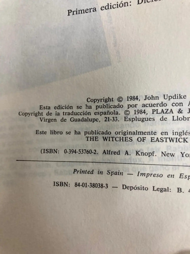 Las Brujas De Eastwick - John Updike